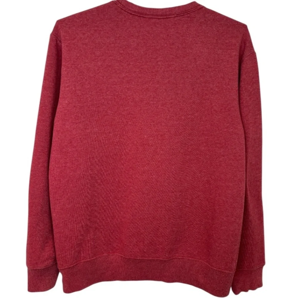 The North Face Men's Crewneck Sweatshirt in Rust Red